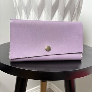 Portland Leather Lavender Jacaranda Unicorn Rancher Wallet